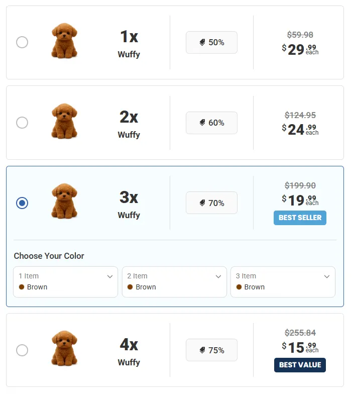 Wuffy Robot Puppy Pricing